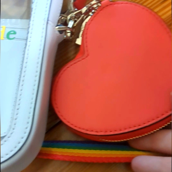 NWOT Kate Spade crossbody RARE rainbow leather phone bag with coin purse ❤️ - Picture 4 of 4